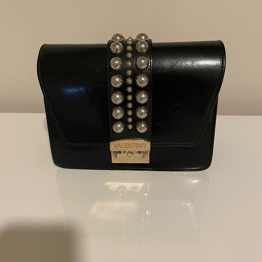 Black Studded Valetino Purse